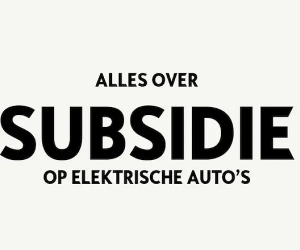 subsidie elektrische auto